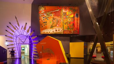 Artwork displayed in the National Museum of Australia.